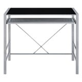OSP Home Furnishings - Zephyr Computer Desk - Black/Silver
