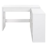 OSP Home Furnishings - Waverly 47.75" Wide Sit-To-Stand L-Desk - White