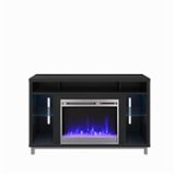 Ameriwood Home - Lumina Fireplace TV Stand for TVs up to 48" - Black Oak