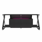 Ntense - Xtreme Gaming Console & TV Stand - Black
