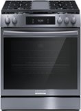 Frigidaire - Gallery 6.1 Cu. Ft. Freestanding Oven Gas Total Convection Range - Black Stainless Steel