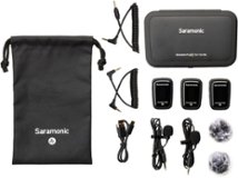 Saramonic - Blink 500 ProX B2 Sistema de micrófono inalámbrico con clip de 2,4 GHz para 2 personas con Lavaliers