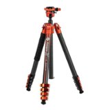 FotoPro X Airfly Orange Tripod with Lightweight 3K Carbon Fiber