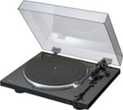 Denon - DP-300F Fully Automatic Analog Turntable with Built-In Phono Equalizer, Unique Tonearm Design, Slim Design - Black