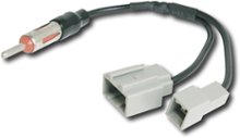 Scosche - Y Antenna Adapter for Select 2008 Kia and Hyundai Vehicles - Black
