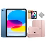 Apple 11 inch iPad A16 chip with Wi Fi 256GB With Rose Gold Case