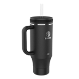 Takeya - 40-oz. Straw Tumbler with Handle - Onyx