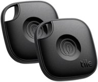 Tile by Life360 - Life360 Tile Mate Bluetooth Tracker, Keys Finder and Item Locator. iOS and Android Compatible. 2-Pack - Black