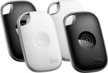 Tile by Life360 - Life360 Tile Pro - Powerful Bluetooth Tracker, Key Finder and Item Locator. iOS & Android Compatible. 4-Pack - Black & White