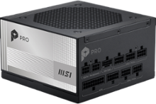 MSI PRO A1000PL PCIE5 Full Modular 80 Plus Platinum 1000W ATX 3.1