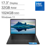Windowsノート本体 i7 107510U / 16G / 256G / 14in HP Upgraded 17 2025 Core i7 150U FHD Laptop 32GB RAM 1TB SSD