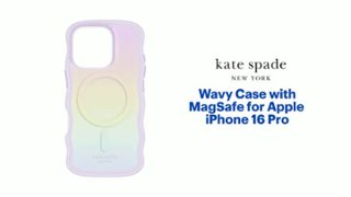kate spade iPhone16Proケース Wavy Opal Iridescent MagSafe kate spade new york Liquid Glitter Opal Iridescent MagSafe