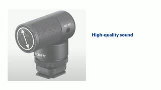 Sony ECMG1 Subcardoid Shotgun Microphone Black ECMG1.SYU - Best Buy