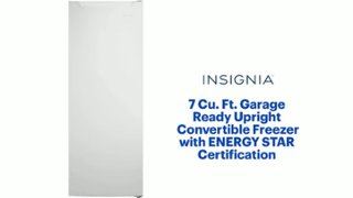 Insignia™ 7 Cu. Ft. Garage Ready Upright Convertible Freezer with