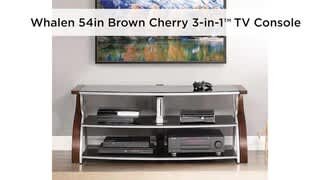 Whalen Furniture 3 in 1 Console for Most Flat Panel TVs Up to 65