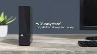 WD Easystore 2TB External USB 3.2 Gen 1 Portable Hard Drive Black