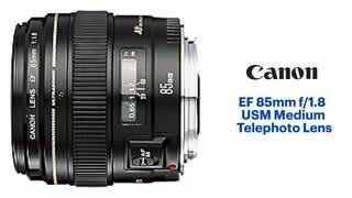 Canon EF 85mm f/1.8 USM Medium Telephoto Lens Black 2519A003