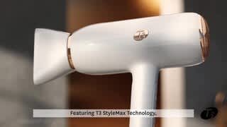 T3 Featherweight StyleMax Professional Hair Dryer White & Rose