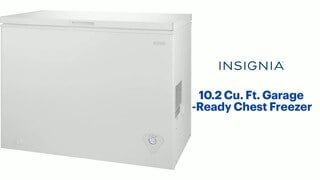 Insignia™ 10.2 Cu. Ft. Garage Ready Chest Freezer White NS-CZ10WH6
