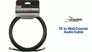 PHAT SATELLITE INTL 55ft Black RG6 Coaxial Cable – TV, VCR, DVR, Internet, Indoor/Outdoor