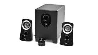 Logitech Z313 2.1 Channel Speaker System (3 Piece) Black 980 Logitech Z313 2.1 Channel Speaker System (3 Piece) Black 980