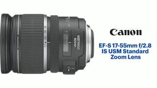 Canon EF S 17 55mm f/2.8 IS USM Standard Zoom Lens Black 1242B002