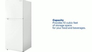 Insignia™ 24 in. Wide 10 Cu. Ft. Top Freezer Refrigerator with