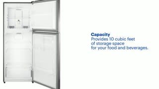 Insignia™ 24 in. Wide 10 Cu. Ft. Top Freezer Refrigerator with