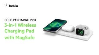Belkin MagSafe 3 in 1 Wireless Charging Pad Fast Wireless Charging