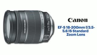 Canon EF S 18 200mm f/3.5 5.6 IS Standard Zoom Lens Black 2752B002