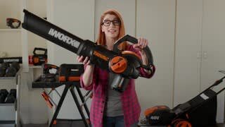 WORX 12 Amp TRIVAC 75 MPH 600 CFM Electric Leaf Blower/Mulcher