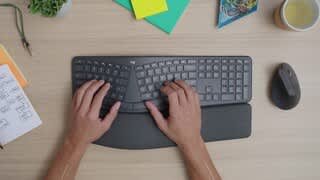 Logitech ERGO K860 Ergonomic Full size Wireless Keyboard for