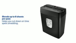 Insignia™ 6 Sheet Crosscut Shredder Black NS-S6CCBK2 - Best Buy