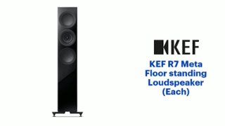 KEF R7 Meta Floorstanding Loudspeaker (Each) Black - Open Box
