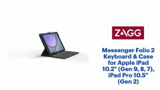 ZAGG Messenger Folio 2 Keyboard & Case for Apple iPad 10.2