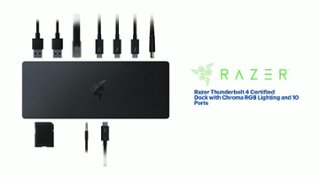 Razer Thunderbolt 4 Certified Dock with Chroma RGB Lighting Razer Thunderbolt 4 Certified Dock with Chroma RGB Lighting