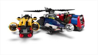 LEGO City Helicopter, Fire Truck & Submarine Remix Building Toy