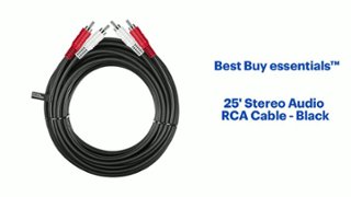 Best Buy essentials™ 25' Stereo Audio RCA Cable Black BE Best Buy essentials™ 25' Stereo Audio RCA Cable Black BE