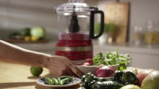 KitchenAid Easy Store 7 Cup Food Processor in Contour Silver