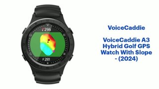 VoiceCaddie A3 Hybrid Golf GPS Watch With Slope Black (2024