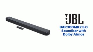 JBL BAR300MK2 5.0 Soundbar with Dolby Atmos Black JBLBAR300M2BLKAM