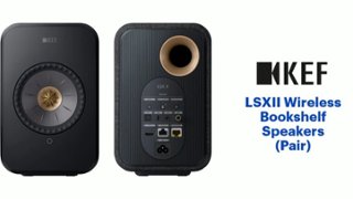 KEF LSXII Wireless Bookshelf Speakers (Pair) Black LSX2BK - Best Buy