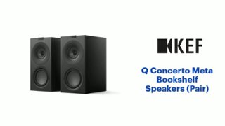 KEF Q Concerto Meta Bookshelf Speakers (Pair) Black QConcertoMBK