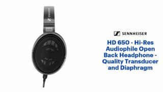 Sennheiser HD 650 Hi Res Audiophile Open Back Headphone Quality