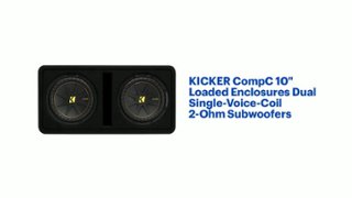 KICKER CompC10 2発ウーファーボックス付き KICKER CompC 10