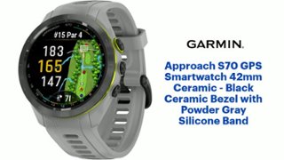 Garmin Approach S70 GPS Smartwatch 42mm Ceramic Black Ceramic