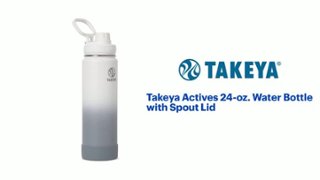 新品未使用【MINNETONKA】CLEAR WATERⅡ フローラル ホワイト Takeya Actives Ombre 24 oz. Water Bottle with Spout Lid
