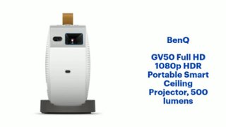 BenQ GV50 Full HD 1080p HDR Portable Smart Ceiling Projector, 500