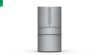 Bosch 800 Series 20 Cu. Ft. 4 Door French Door Counter Depth