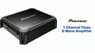 Pioneer 1 Channel Class D Mono Amplifier Black GM-DX871 - Open Box